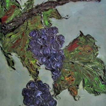 Malerei mit dem Titel "Les Raisins" von Nicodi, Original-Kunstwerk, Acryl