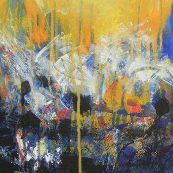 Painting titled "Turbulences" by Nicola Deux, Original Artwork, Acrylic