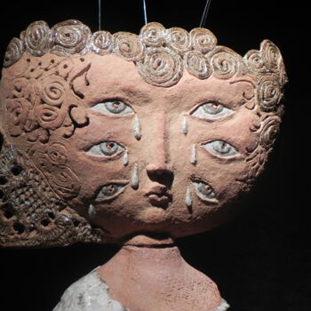 Sculpture titled "Ophélie" by Nicola Deux, Original Artwork, Ceramics