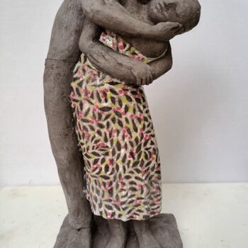 Sculptuur getiteld "Romance" door Nicola Deux, Origineel Kunstwerk, Keramiek