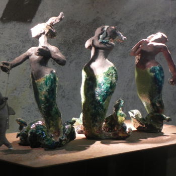 Escultura titulada "Les Chipies" por Nicola Deux, Obra de arte original