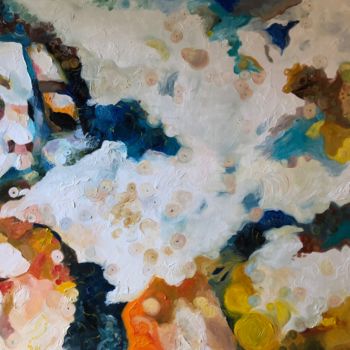Pittura intitolato "Fume Maya 2" da Philippe Nicolaï, Opera d'arte originale, Olio