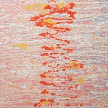 Pittura intitolato "L'ALBA SUL MARE" da Morea Nicola, Opera d'arte originale