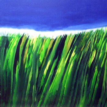 Painting titled "CAMPO DI GRANO IMMA…" by Morea Nicola, Original Artwork