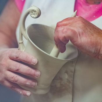 Fotografía titulada "fabrication porcela…" por Nicolas Bernié, Obra de arte original