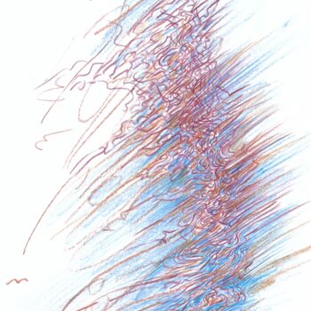Tekening getiteld "Erosion vercorienne" door Nicolas Boldych, Origineel Kunstwerk, Potlood