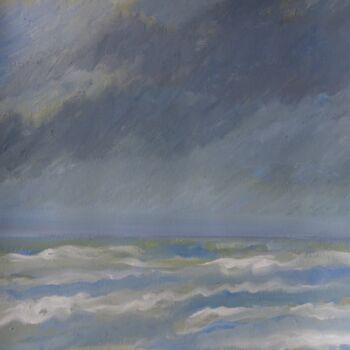 Pintura intitulada "Matin de pluie" por Nicolas Cavuoto, Obras de arte originais, Óleo