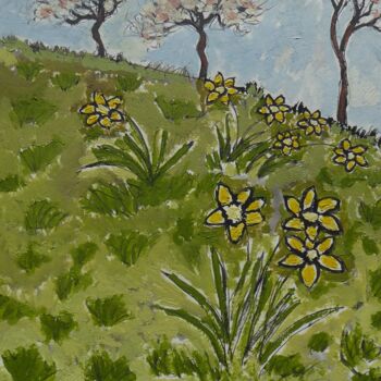 Peinture intitulée "Le printemps à Viss…" par Nicolas Cavuoto, Œuvre d'art originale, Huile