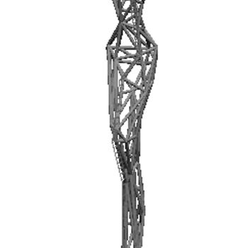 Artes digitais intitulada "Peace Tower - Digit…" por Nicolas Chammat, Obras de arte originais, Modelagem 3D
