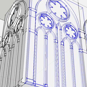 Цифровое искусство под названием "Palace House" - Nicolas Chammat, Подлинное произведение искусства, 3D моделирование