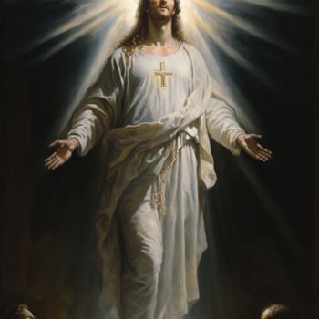 Digital Arts titled "Jesus My Lord" by Nicolas Chammat, Original Artwork, AI generated image