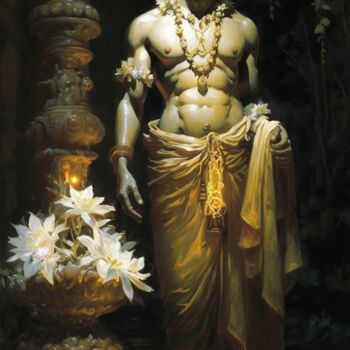 Digital Arts titled "Siddhartha" by Nicolas Chammat, Original Artwork, AI generated image