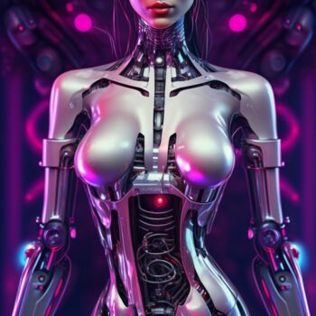 数字艺术 标题为“Automatic Barbie” 由Nicolas Chammat, 原创艺术品, AI生成的图像