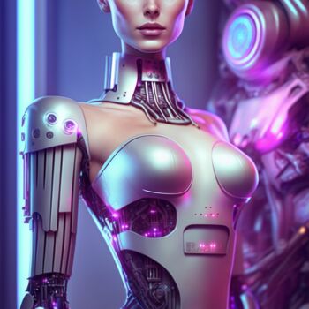 Digital Arts titled "Motorized Barbie" by Nicolas Chammat, Original Artwork, AI generated image