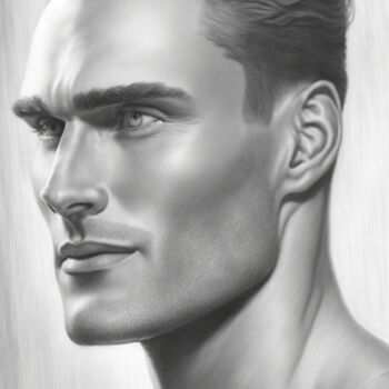 Digital Arts titled "Liam" by Nicolas Chammat, Original Artwork, AI generated image