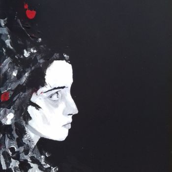 Painting titled "Pensée" by Nicolas Couchet, Original Artwork, Acrylic