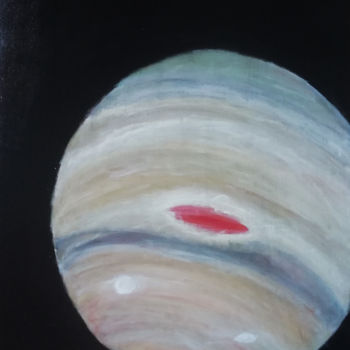 Painting titled "Jupiter" by Nicolas Daubresse, Original Artwork, Acrylic Mounted on Wood Stretcher frame