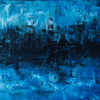 Картина под названием "Abstrait no3" - Nicolas Daubresse, Подлинное произведение искусства, Акрил Установлен на Деревянная р…