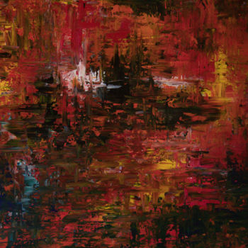 Pittura intitolato "Abstrait no 7" da Nicolas Daubresse, Opera d'arte originale, Acrilico Montato su Telaio per barella in l…