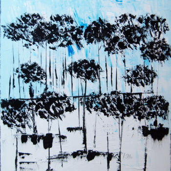 제목이 "Abstrait no 19"인 미술작품 Nicolas Daubresse로, 원작, 아크릴 나무 들것 프레임에 장착됨
