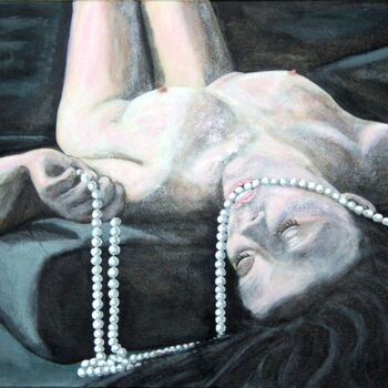 Painting titled "Madame reve encore.…" by Nico, Original Artwork, Acrylic