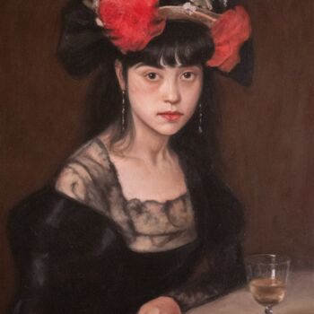 Pittura intitolato "La liqueur" da Nicolas Duffaud, Opera d'arte originale, Olio