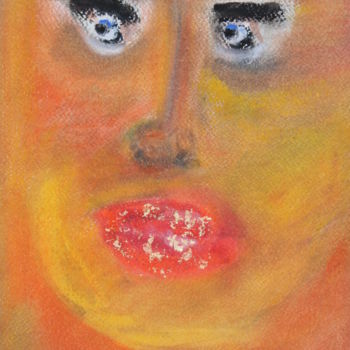 Schilderij getiteld "Ryan" door Nicolas Guillemard, Origineel Kunstwerk, Pastel