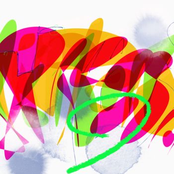 Цифровое искусство под названием "AM1" - Nicolas Krier, Подлинное произведение искусства, Цифровая живопись