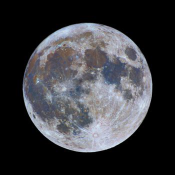「Color-Full Moon」というタイトルの写真撮影 Nicolas Lefaudeuxによって, オリジナルのアートワーク
