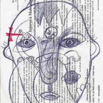 Digitale Kunst mit dem Titel "dessin sur papier t…" von Nicolas Malaize (Nicou), Original-Kunstwerk