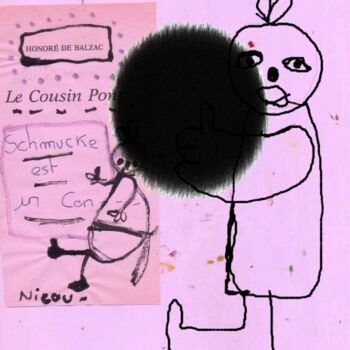 Pittura intitolato "SCHMUCKE EST UN CON…" da Nicolas Malaize (Nicou), Opera d'arte originale