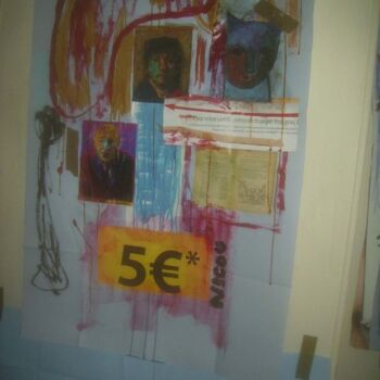 Malarstwo zatytułowany „5 EUROS” autorstwa Nicolas Malaize (Nicou), Oryginalna praca