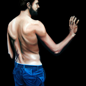 Peinture intitulée "Noli me tangere" par Nicolas Maureau, Œuvre d'art originale, Huile Monté sur Châssis en bois