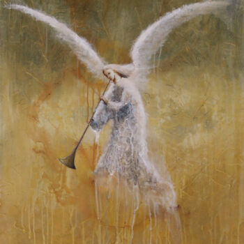 Painting titled "Angelus" by Nicolas Sorel, Original Artwork, Acrylic