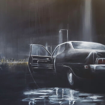Peinture intitulée "La voiture" par Nicolas Sorel, Œuvre d'art originale, Acrylique