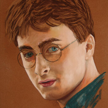 Malarstwo zatytułowany „Harry Potter” autorstwa Nicolas Brandicourt, Oryginalna praca, Pastel