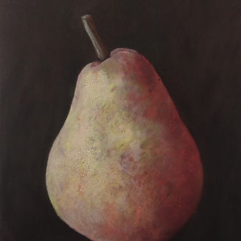 Painting titled "POIRE" by Nicolas Brandicourt, Original Artwork, Pastel