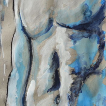 Pittura intitolato "Hell Blue" da Nccp, Opera d'arte originale, Acrilico