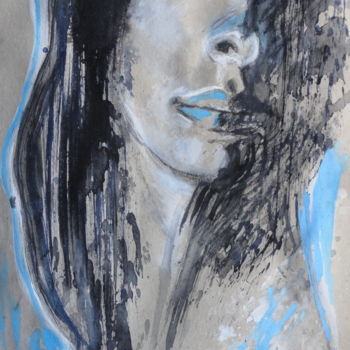 Malarstwo zatytułowany „Deep Blue” autorstwa Nccp, Oryginalna praca, Akryl