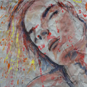 Schilderij getiteld "Giovan...ou la Pare…" door Nccp, Origineel Kunstwerk, Aquarel