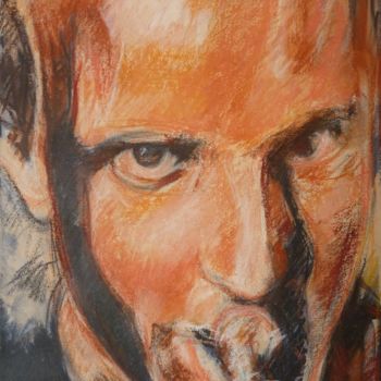 Painting titled "Boris Vian, joue." by Nicolas Delatronchette, Original Artwork, Acrylic