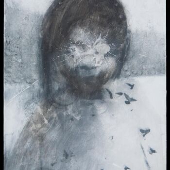 Картина под названием "Monde sans oiseau I" - Nicolas Guyot, Подлинное произведение искусства, Аналоговая печать
