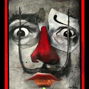 Malerei mit dem Titel "Salvador Dali 2016" von Nicolas Périgois, Original-Kunstwerk, Acryl