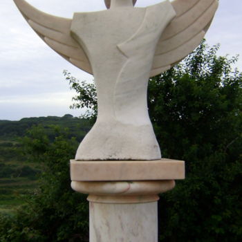 Sculpture titled "Ísis II" by Nicolau Campos, Original Artwork, Stone