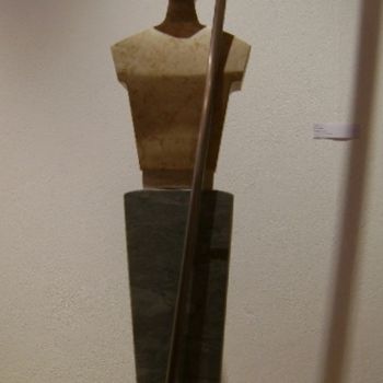 Escultura intitulada "Campino I" por Nicolau Campos, Obras de arte originais, Pedra