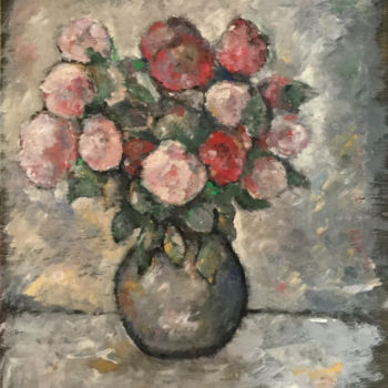 Painting titled "fleurs-6.jpg" by Françoise Vivier Nicolaÿ, Original Artwork, Oil