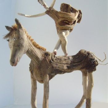 Skulptur mit dem Titel "acrobate" von Nicole Agoutin, Original-Kunstwerk