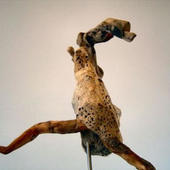 Sculpture titled "saute-mouton" by Nicole Agoutin, Original Artwork