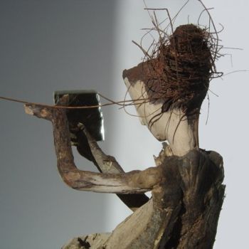 Skulptur mit dem Titel "miroir aux alouettes" von Nicole Agoutin, Original-Kunstwerk