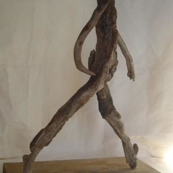 Sculpture intitulée "homme résolu" par Nicole Agoutin, Œuvre d'art originale